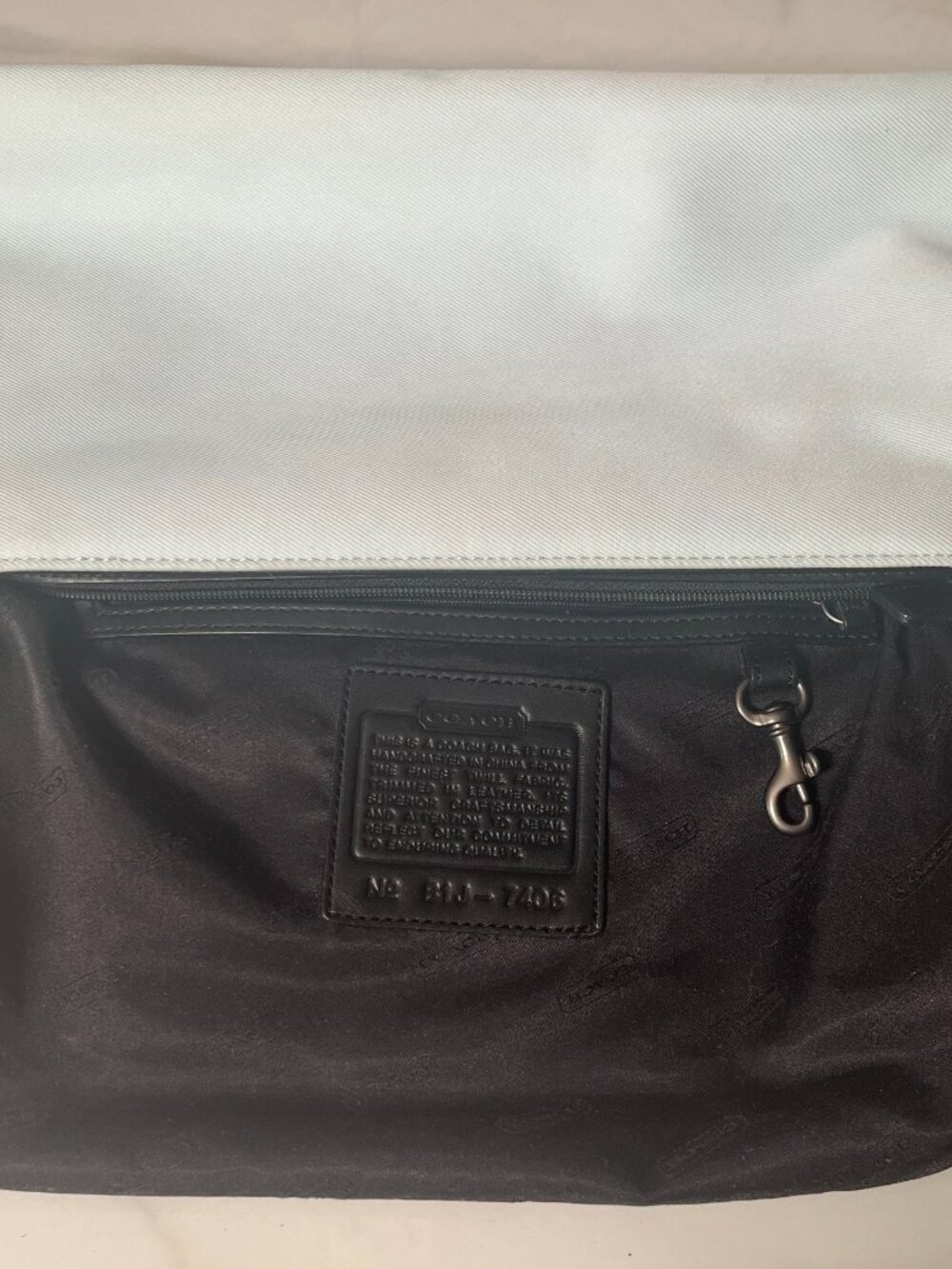 Coach Mercer East West Shoulder Bag 7406 Blue Twill Vintage Y2K - Picture 15 of 16